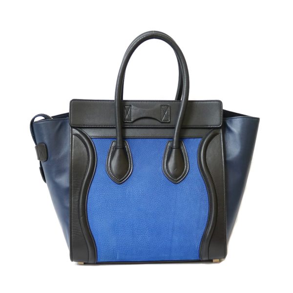 brb36809556 3 Celine Luggage Micro Handbag Leather Blue