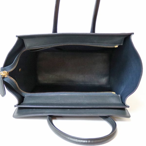 brb36809556 7 Celine Luggage Micro Handbag Leather Blue