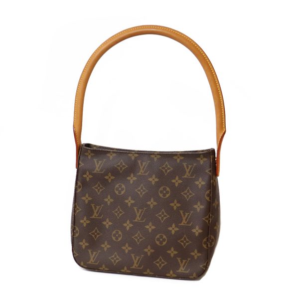 brb37100900 0 Louis Vuitton Looping Monogram Shoulder Bag Brown