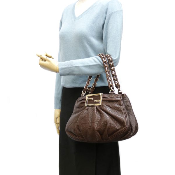 brb38112053 2 Fendi Shoulder Bag Brown