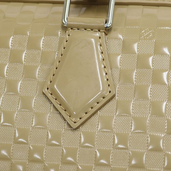 brb38112156 8 Louis Vuitton Speedy Cube Damier Handbag Beige