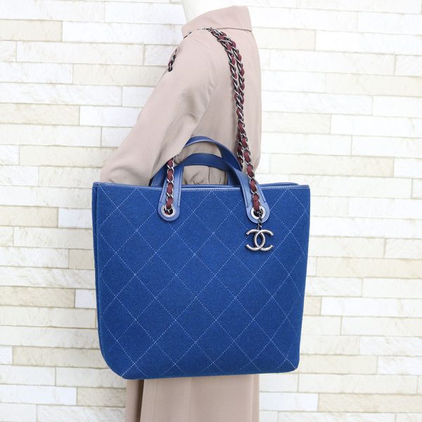 brb38115738 2 Chanel Shoulder Bag Blue