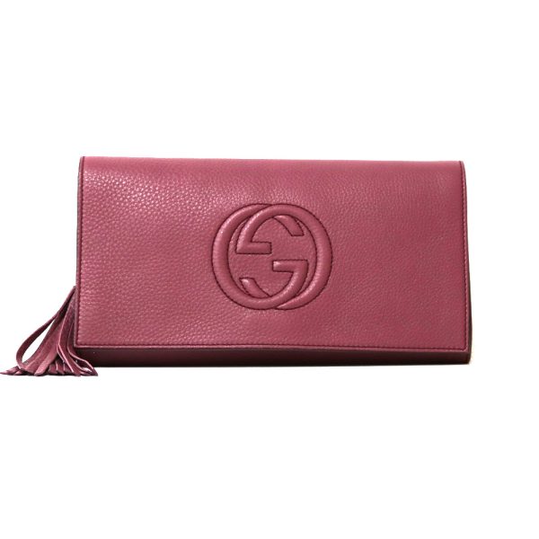 brb38115886 1 Gucci Soho Clutch Bag Purple