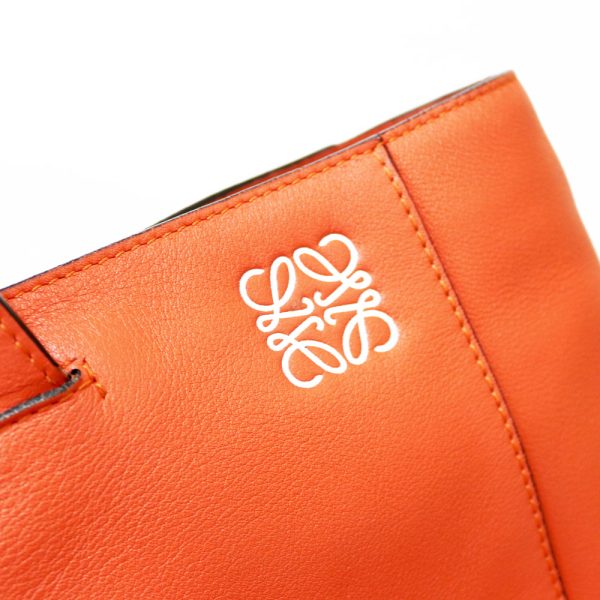 brb38115908 10 Loewe East West Shopper Tote Shoulder Bag Leather Orange