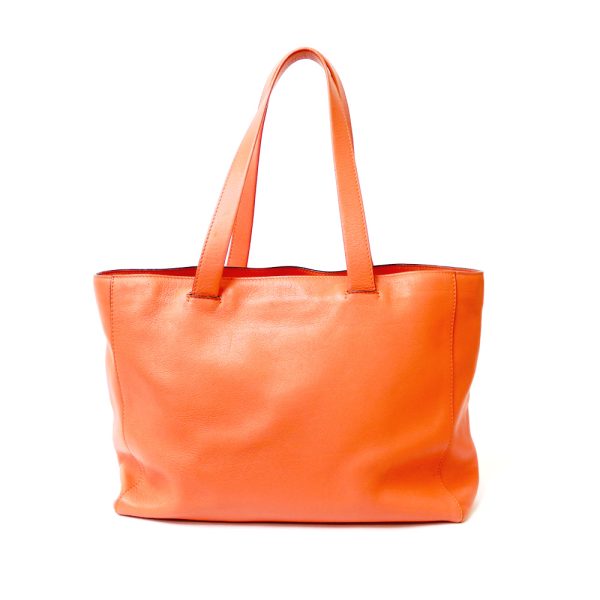 brb38115908 3 Loewe East West Shopper Tote Shoulder Bag Leather Orange