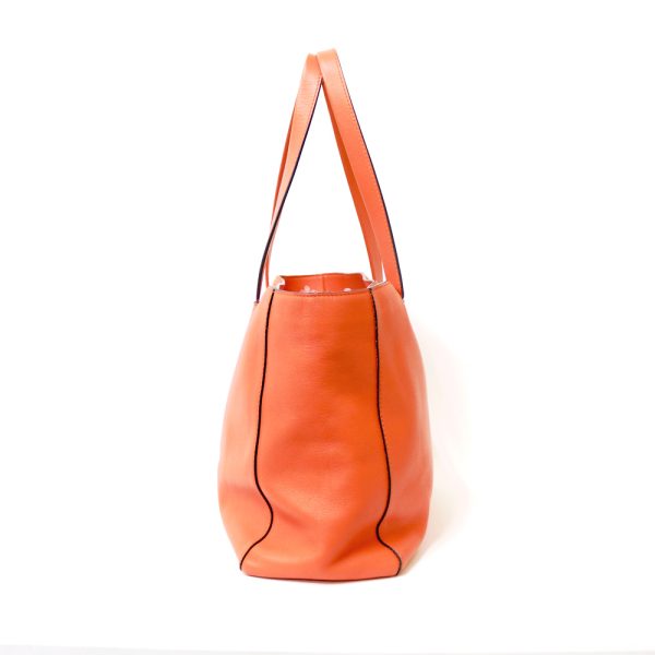 brb38115908 4 Loewe East West Shopper Tote Shoulder Bag Leather Orange