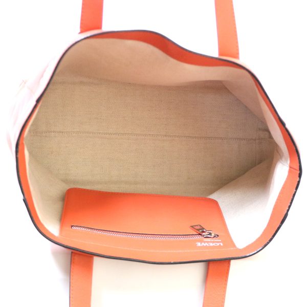 brb38115908 7 Loewe East West Shopper Tote Shoulder Bag Leather Orange