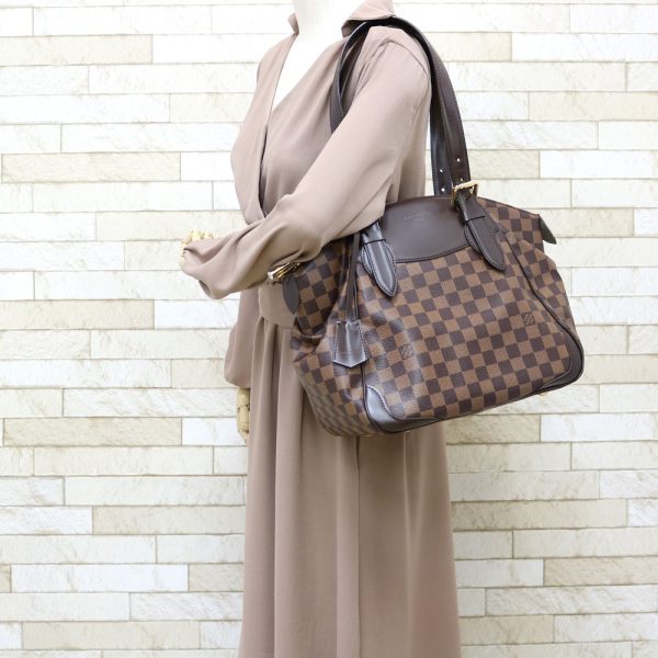 brb38330392 2 Louis Vuitton Verona Damier Shoulder Bag Brown