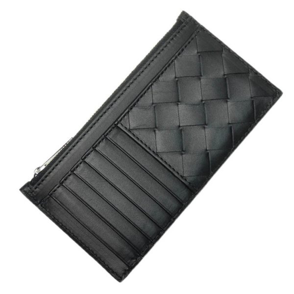 bt23fw103 1 BOTTEGA VENETA Card Coin Case Black