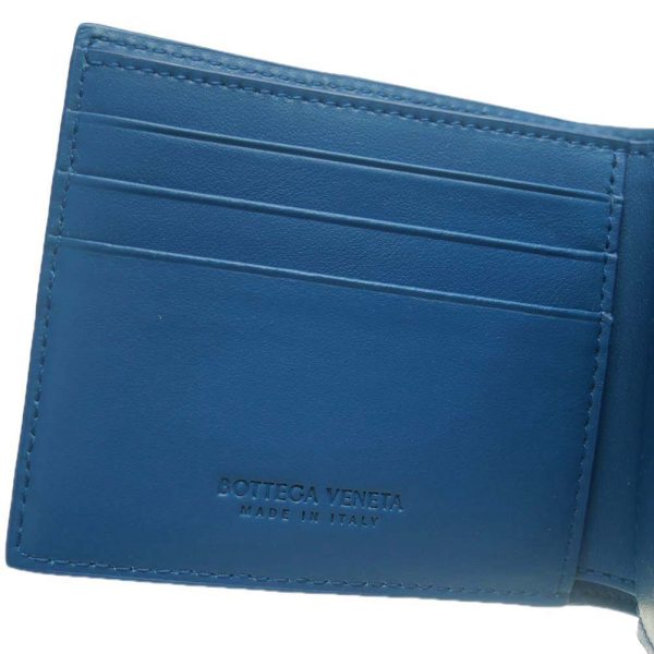 bt24ss301 6 BOTTEGA VENETA bifold wallet Blue