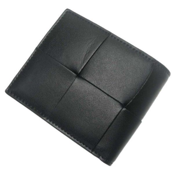 bt24ss302 3 BOTTEGA VENETA bifold wallet Black