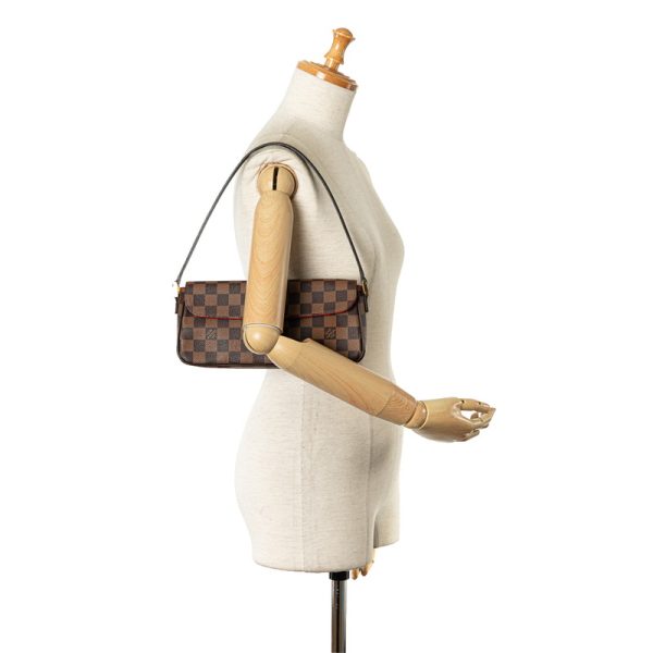 btvamt9vtss5qzwd 8 Louis Vuitton Damier Recoleta Shoulder Bag Brown