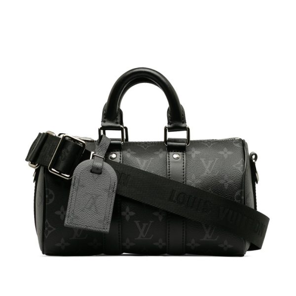 c2ss7sdvwdwy6qmf 1 Louis Vuitton Eclipse Reverse Keepall Bandouliere 25 Bag Gray