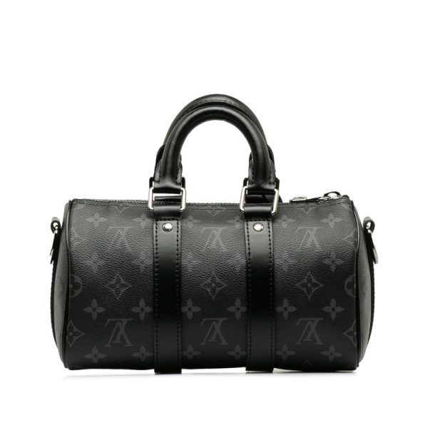 c2ss7sdvwdwy6qmf 3 Louis Vuitton Eclipse Reverse Keepall Bandouliere 25 Bag Gray