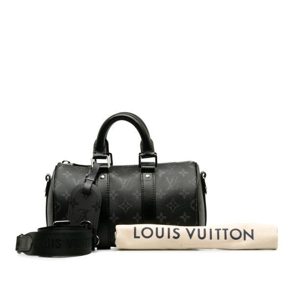 c2ss7sdvwdwy6qmf 9 Louis Vuitton Eclipse Reverse Keepall Bandouliere 25 Bag Gray