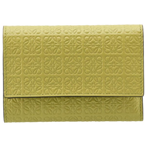 c499s97x0500674801 1 LOEWE Small Vertical Trifold Wallet Yellow