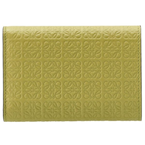 c499s97x0500674801 2 LOEWE Small Vertical Trifold Wallet Yellow