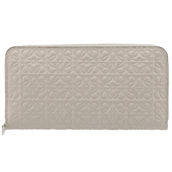 c499t12x0500302461 1 LOEWE Repeat Round Zip Wallet Ivory