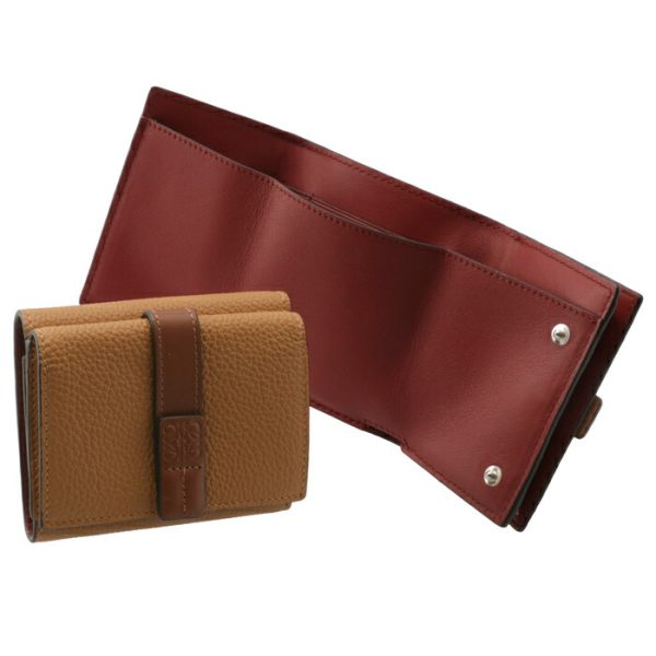 c660s26x0300513639 LOEWE Trifold Wallet Light Caramel