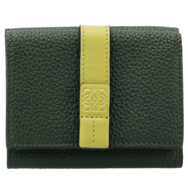 c660s26x0300514437 1 LOEWE Trifold Wallet Green