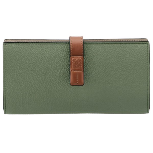 c660s40x0100516465 1 LOEWE Large Vertical Wallet Green