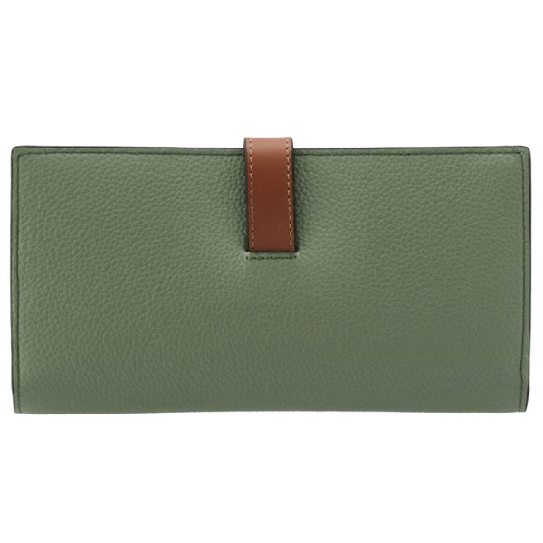 c660s40x0100516465 2 LOEWE Large Vertical Wallet Green