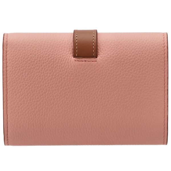 c660s86x0100517799 2 LOEWE Small Vertical Trifold Wallet Pink