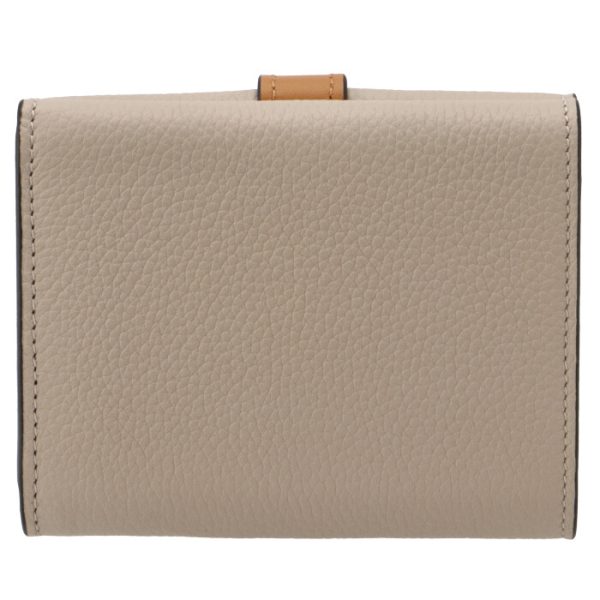 c660tr2x0100532463 2 LOEWE Trifold Wallet Beige Bicolor