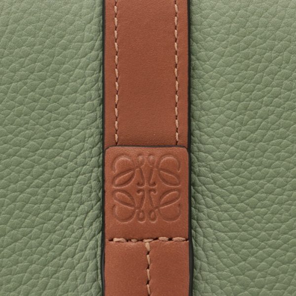 c660tr2x0100536465 3 LOEWE Trifold Wallet Green Bicolor