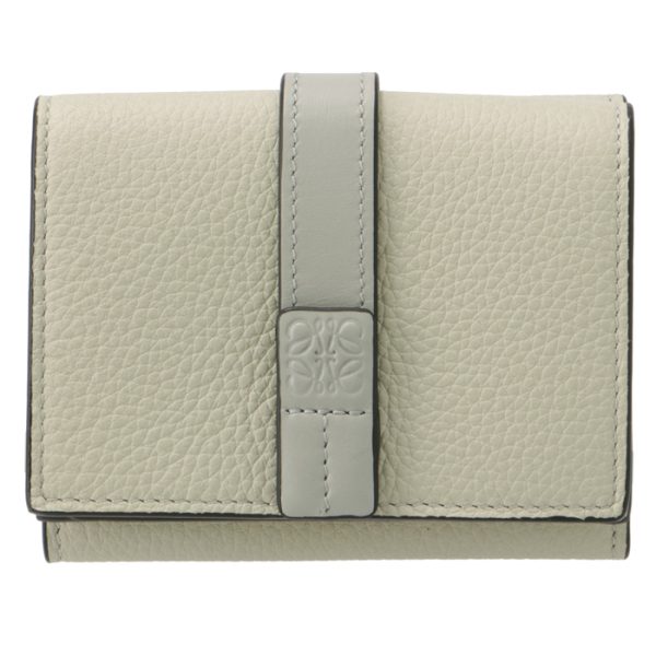 c660tr2x0100539581 1 LOEWE Trifold Wallet Light Green Multicolor