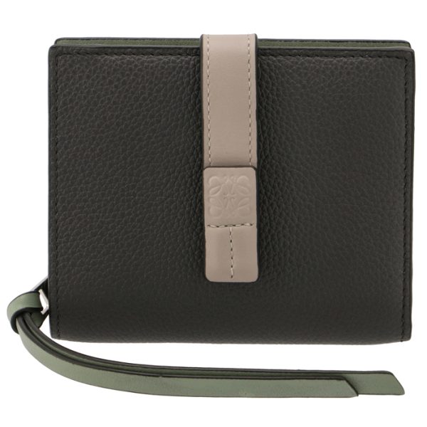 c660z41x0100511636 1 LOEWE Compact Zip Bifold Wallet Gray