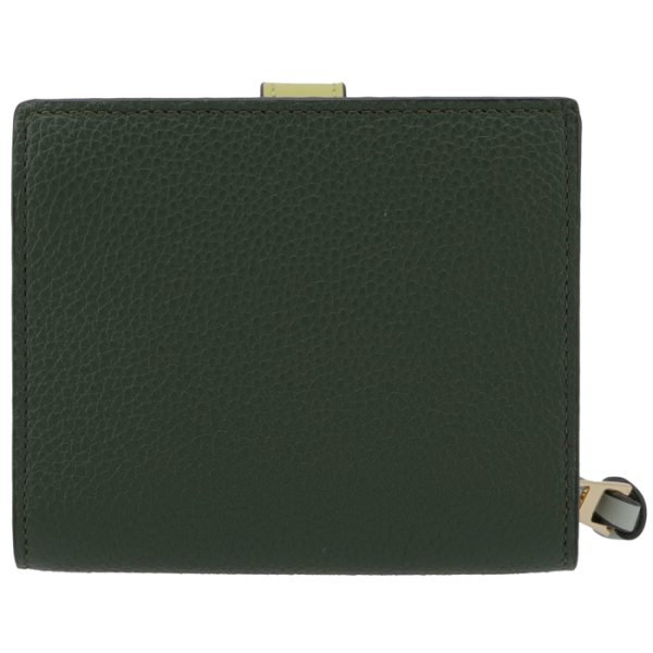 c660z41x0100514437 2 LOEWE Compact Zip Bifold Wallet Green