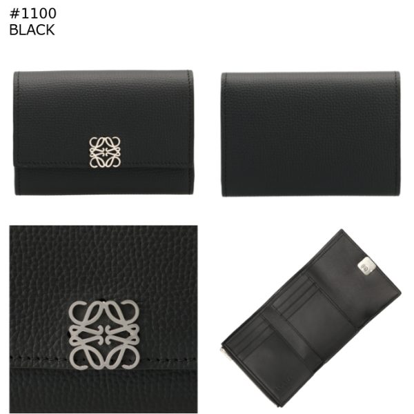 c821s33x070066 8 LOEWE Mini Wallet Anagram Vertical Trifold Wallet