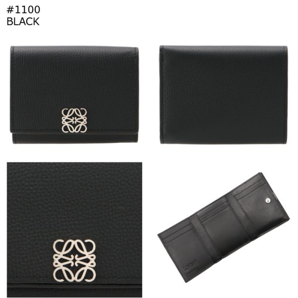 c821tr2x080066 7 LOEWE Trifold Mini Wallet Anagram Trifold Wallet