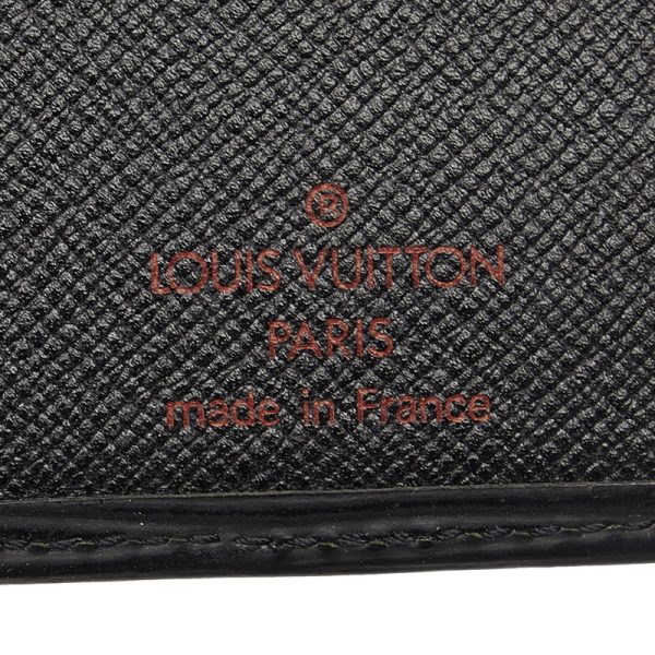 cb7v4rq1n1xmqpxe 6 Louis Vuitton Epi Porto Carte Credit Long Wallet Noir Black Leather