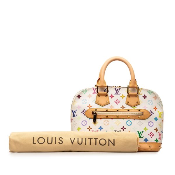 cd4s490jvx33z5f5 11 Louis Vuitton Monogram Multicolor Alma White