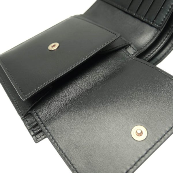 ce24ss305 7 CELINE bifold wallet with coin purse Black