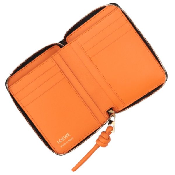 cem1cwzx010088 4 LOEWE Knot Compact Zip Bifold Wallet