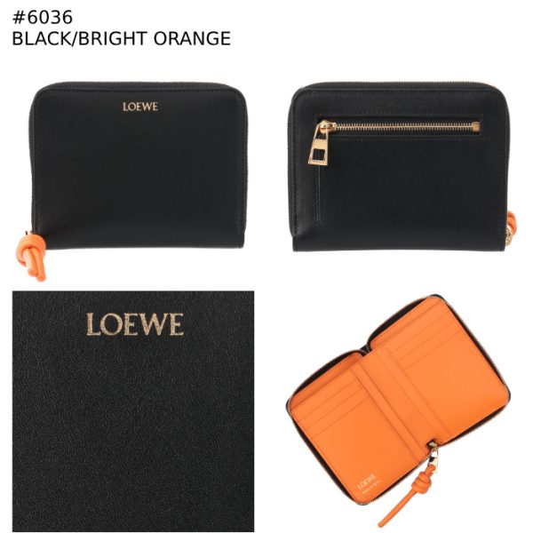 cem1cwzx010088 6 LOEWE Knot Compact Zip Bifold Wallet