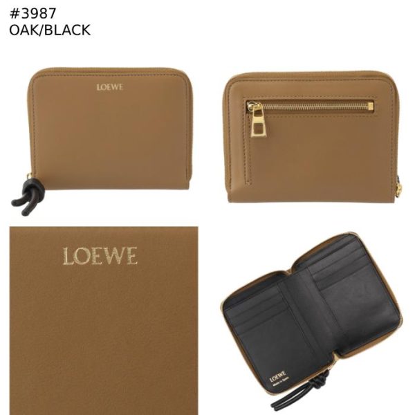 cem1cwzx010088 7 LOEWE Knot Compact Zip Bifold Wallet