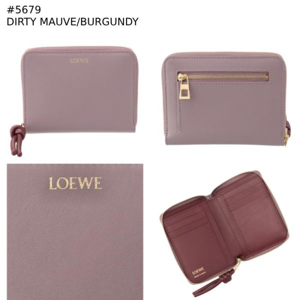 cem1cwzx010088 8 LOEWE Knot Compact Zip Bifold Wallet