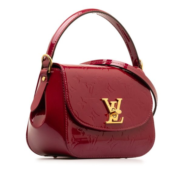 cg9e0xrhie93k3ua 2 Louis Vuitton Vernis Pasadena Shoulder Bag Magenta Purple