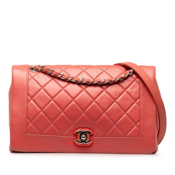 cgisxb34zs523ydl 1 CHANEL Matelasse Coco Mark Chain Shoulder Bag Pink Leather