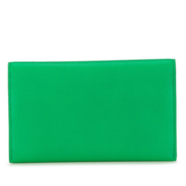 cnneykppt51xx0pe 3 Bottega Veneta Point Lock Long Wallet Wallet Paraquito Green