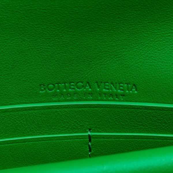 cnneykppt51xx0pe 7 Bottega Veneta Point Lock Long Wallet Wallet Paraquito Green