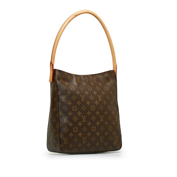 cwz2c52nuwxi42nz 2 Louis Vuitton Monogram Looping GM Shoulder Bag M51145 Brown