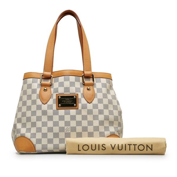 cy3ri0cwqmiwcpjc 13 Louis Vuitton Damier Azur Hampstead PM White