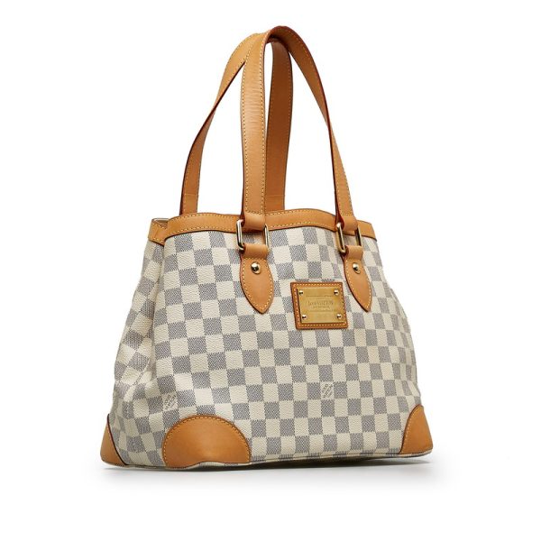 cy3ri0cwqmiwcpjc 2 Louis Vuitton Damier Azur Hampstead PM White