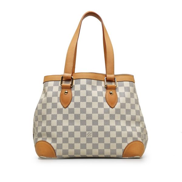 cy3ri0cwqmiwcpjc 3 Louis Vuitton Damier Azur Hampstead PM White