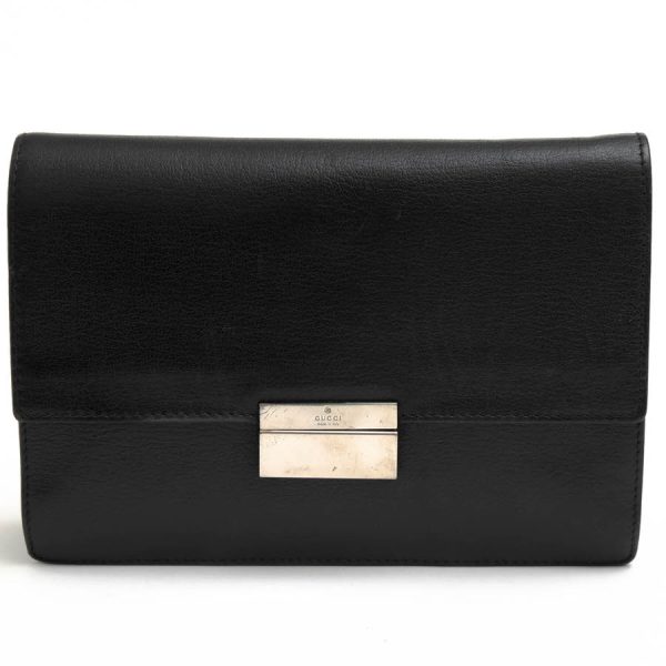 d7270 1 Gucci Clutch Bag Cowhide Black